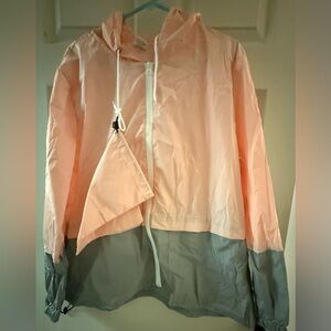 Stylish Peach and Gray Women's Utility Jacket